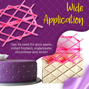Quilted Pattern Cake Template