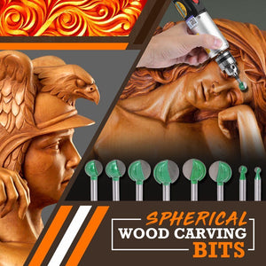 Spherical Wood Carving Bits