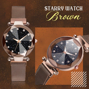 Luxury Water-resistant Magnetic Strap Starry Sky Watch