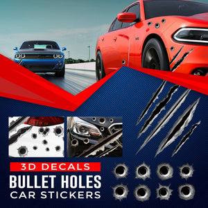 3D Bullet Hole Stickers