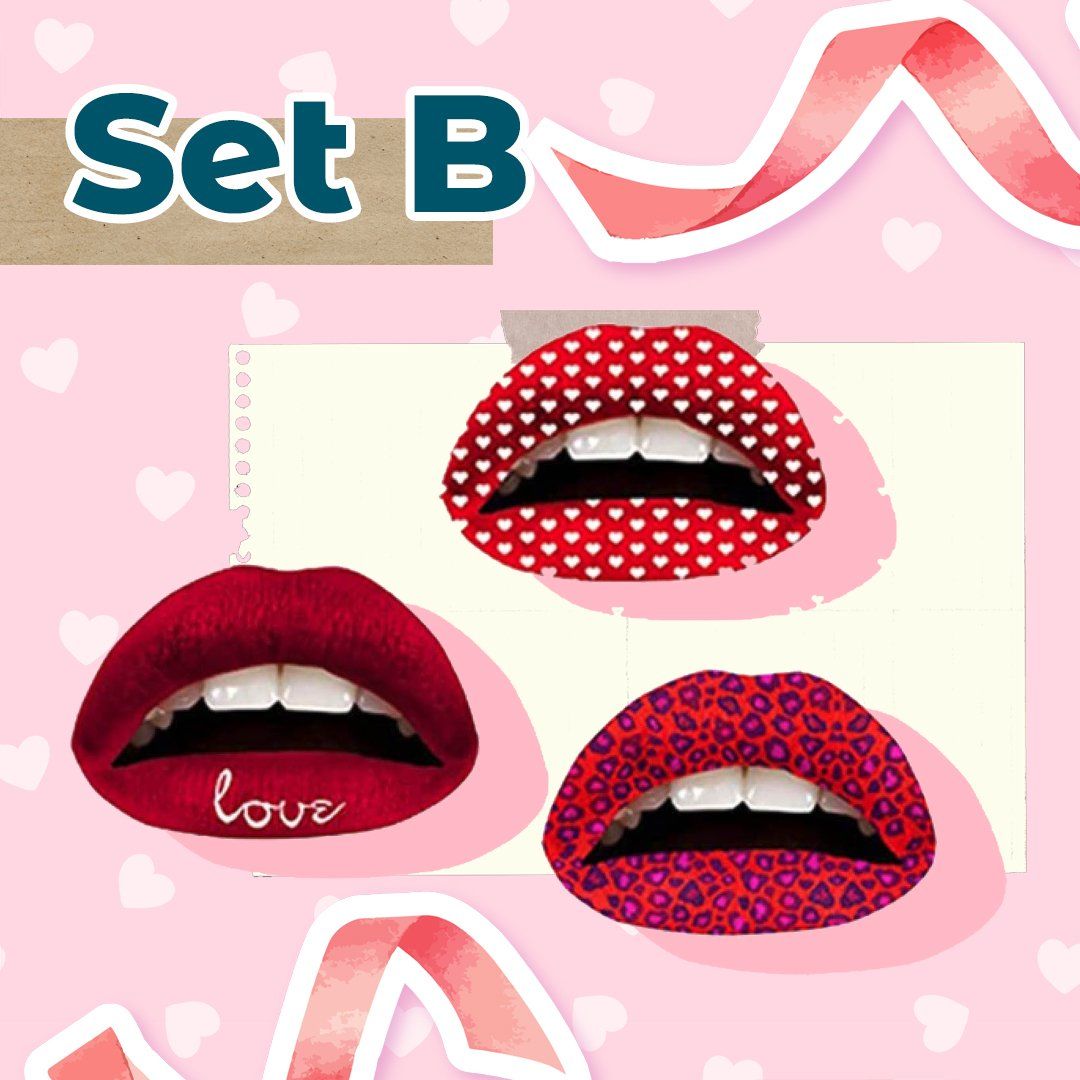 Pattern Artistic Lip Sticker