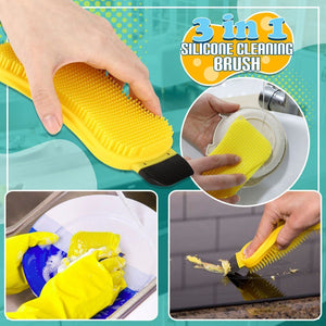 3-in-1 Silicone Cleaning Brush