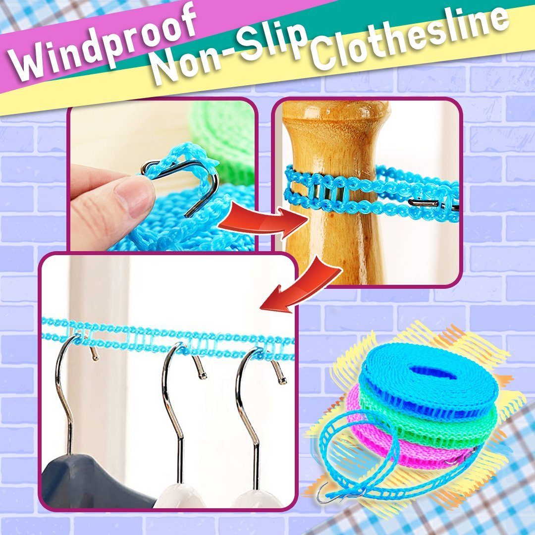 Windproof Non-Slip Clothesline (2pcs)
