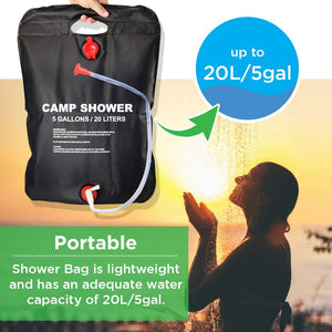 Solar-Heating Camping Shower Bag