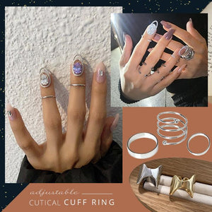 Adjustable Cuticle Cuff Ring