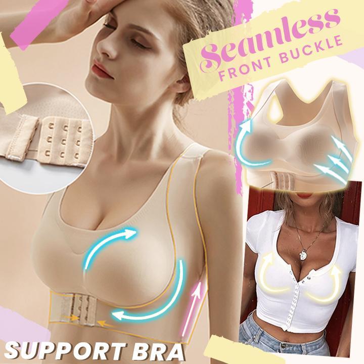 Seamless Front Buckle Support Bra - 🔥🔥 Limited Time 50% Discount 🔥🔥