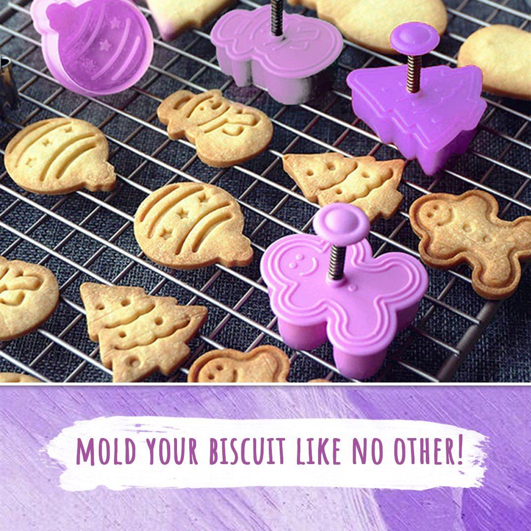 8pcs Stamp Biscuit Mold