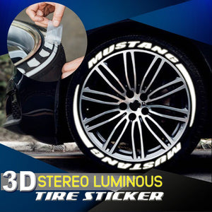 3D Stereo Luminous Tire Sticker