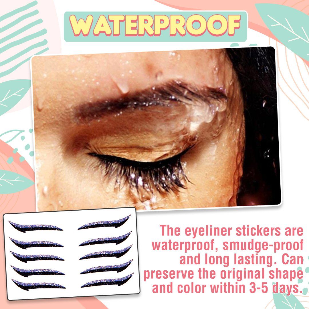 Perfect Glitter Reusable Eyeliner Sticker