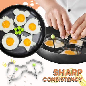 10Pcs Set Stainless Steel Fried Egg Shaper