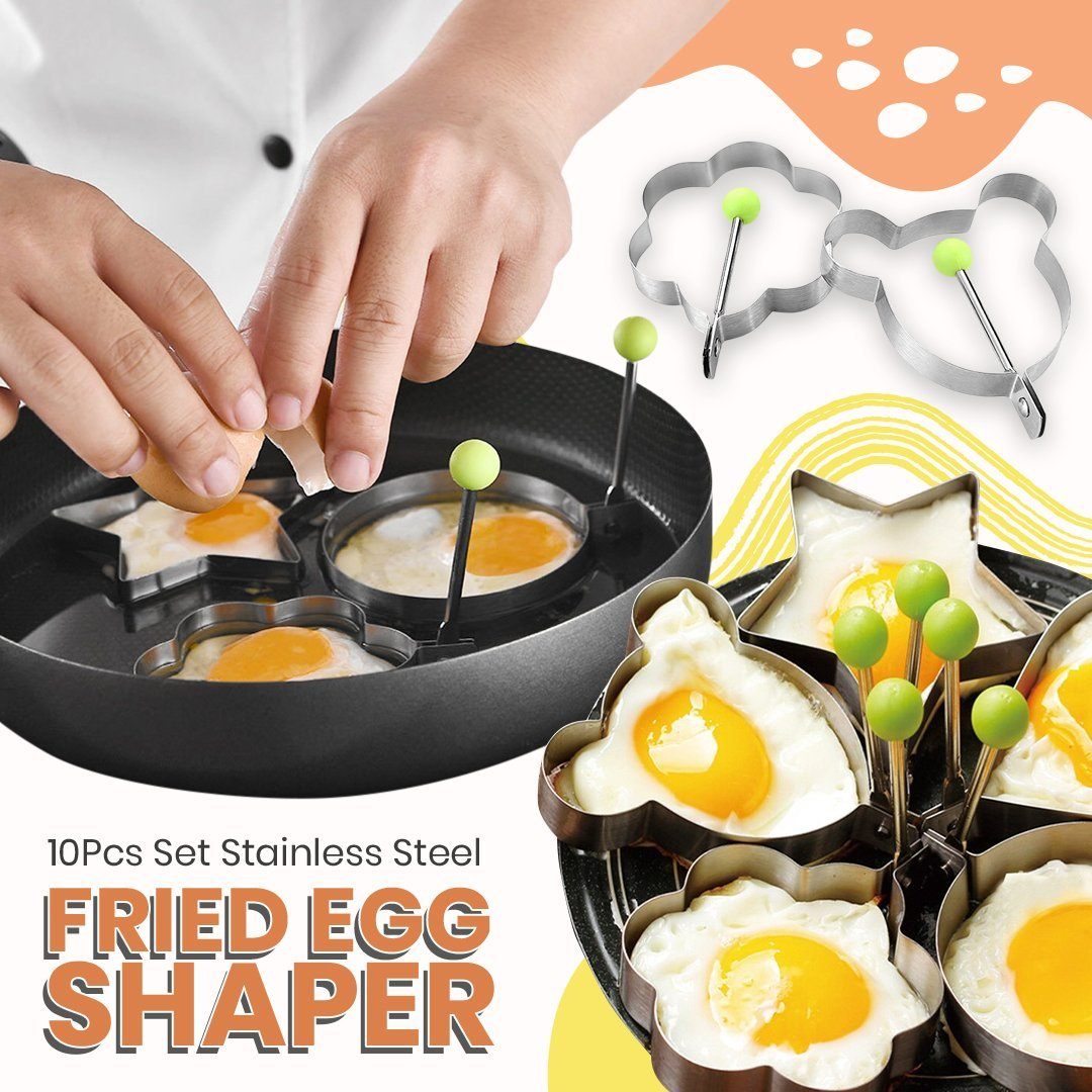 10Pcs Set Stainless Steel Fried Egg Shaper