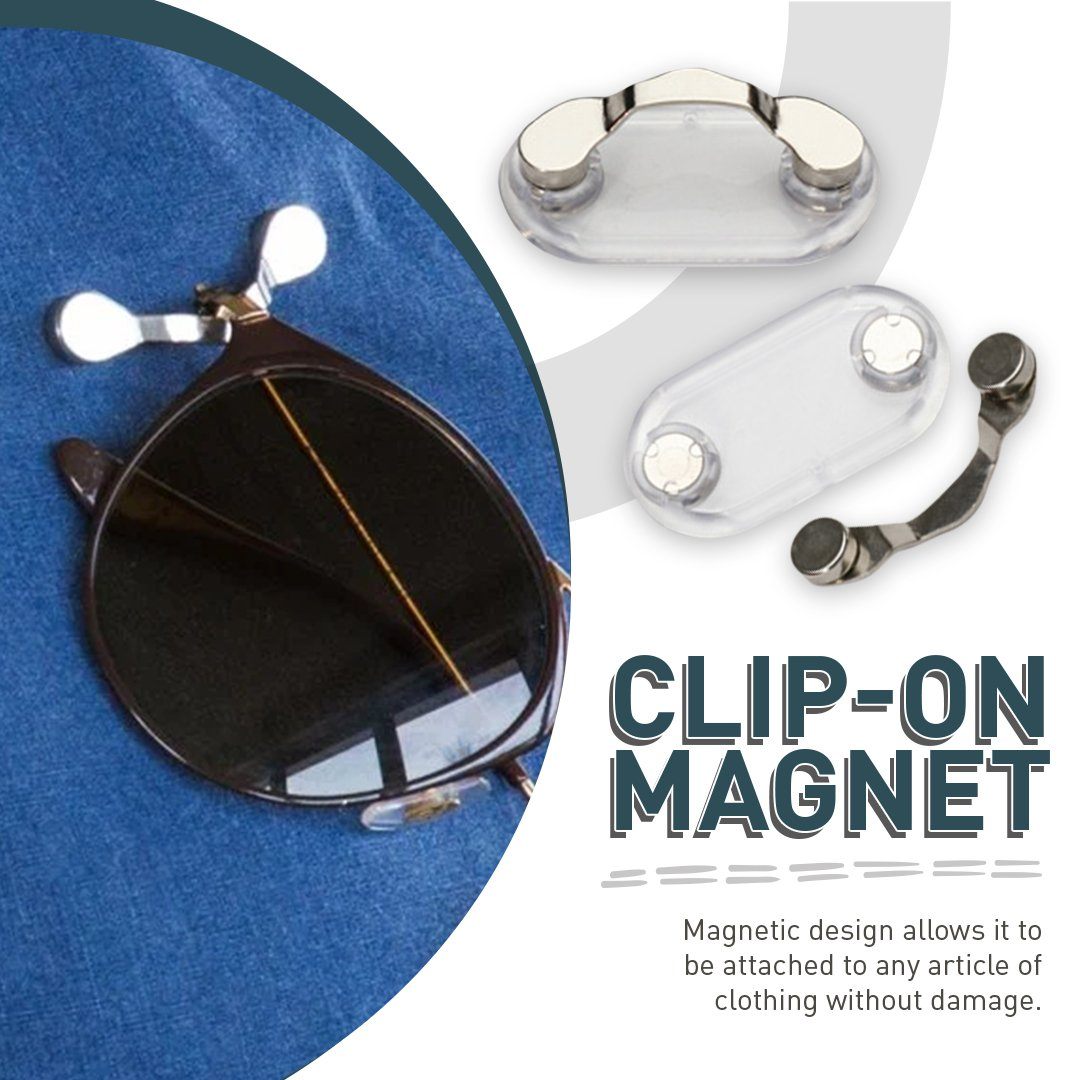 Clothes Clip Magnetic Glasses Holder