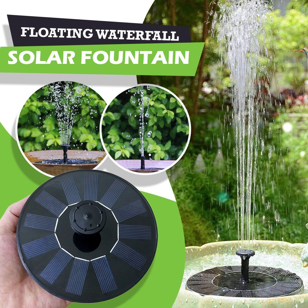 Solar Powered Floating Water Fountain