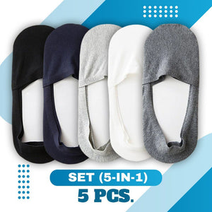 NeverSlip™ Unisex Silicone No Show Socks(5 Pairs Set)