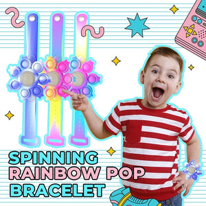 Spinning Rainbow Pop Bracelet